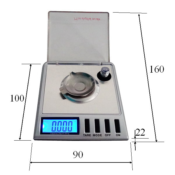Přesná váha HD112, 20g/0,001g, miska pr.34mm